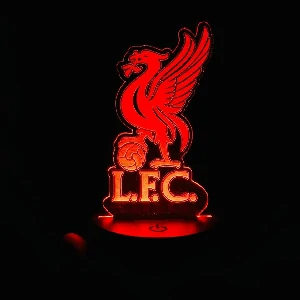 GearUP Acrylic Multicolor Night Lamp (Liverpool F.C.) Black