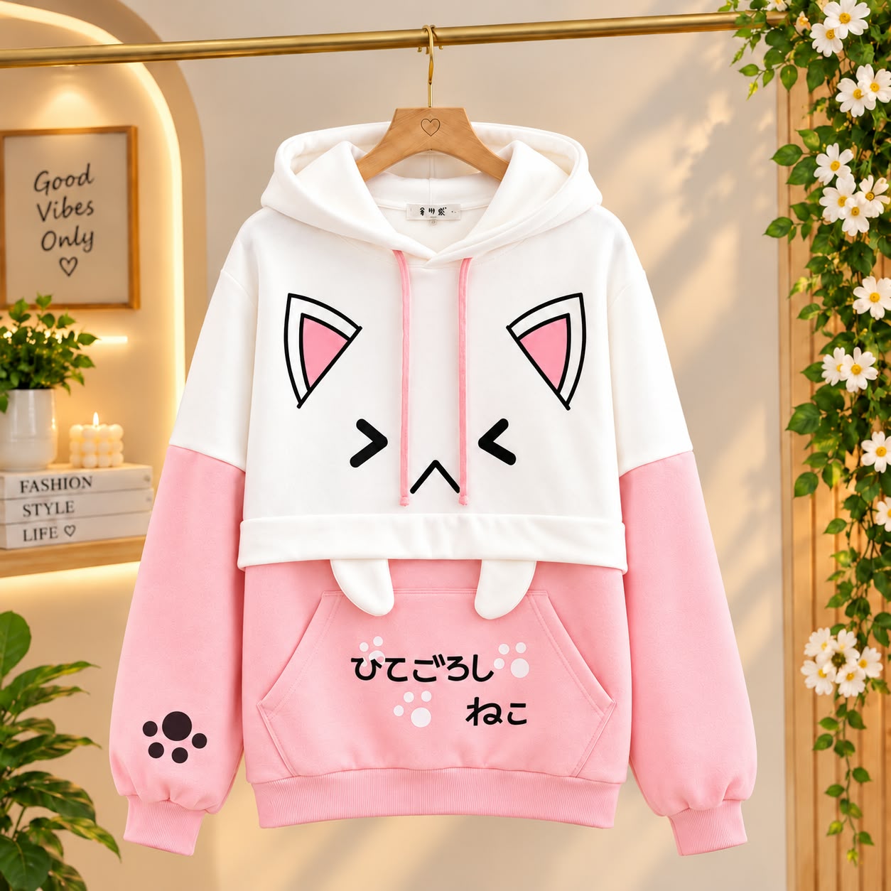 Women's Brushed Fleece Cotton Hoodie, 300 GSM, Sizes M to XL