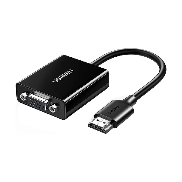 Ugreen CM611 (90813) HDMI Male to VGA Female, 0.15 Meter, Black