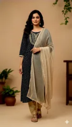 Women's Cotton Three Piece Dress in 6 Colours