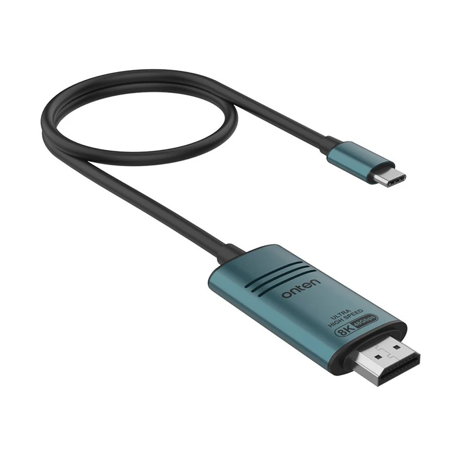 Onten OTN-UC982 USB-C to HDMI 8K 1.8 Meter Gray Cable