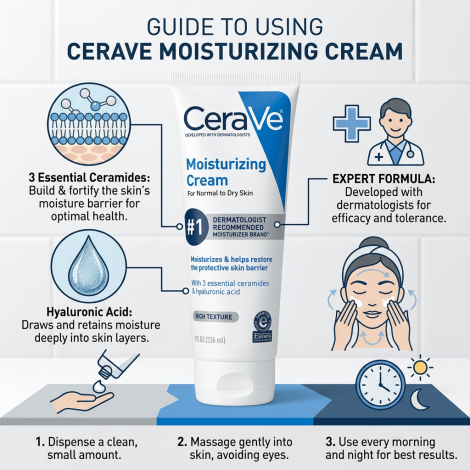 Cerave Moisturizing Cream For Normal To Dry Skin 236ml (USA)