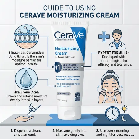 Cerave Moisturizing Cream For Normal To Dry Skin 236ml (USA)