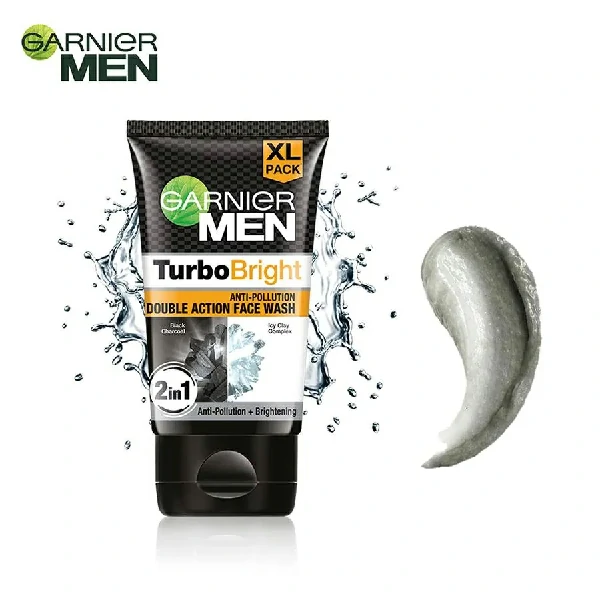 Garnier Men Turbo Bright Double Action Face Wash 50g