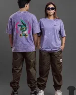 Men's Acid Wash Drop Shoulder T-Shirt, 240+ GSM, Crew Neck