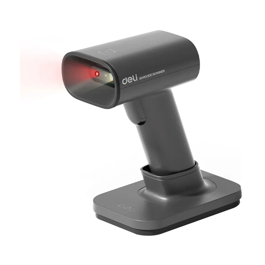 Deli ES228WB 1D/2D Wireless Gray Barcode Scanner
