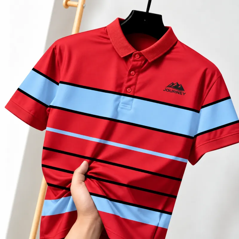 Premium Piqué Cotton Half-Sleeve Polo Shirt