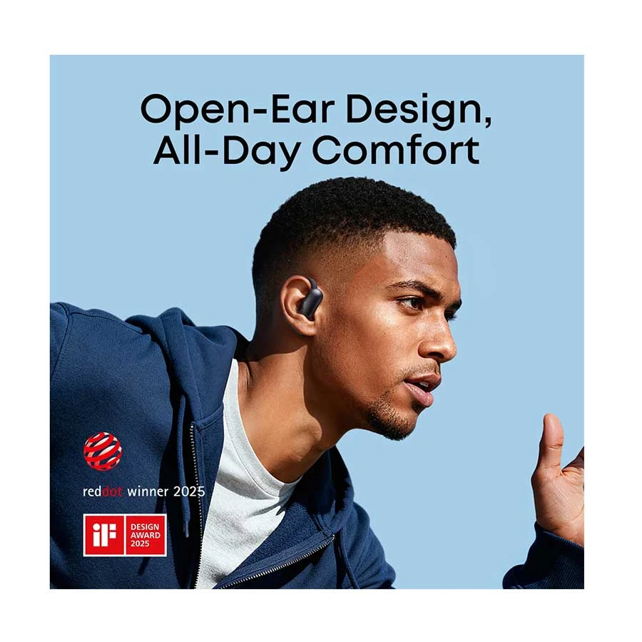 Anker Soundcore AeroFit 2 Black Bluetooth Open-Ear Earbuds