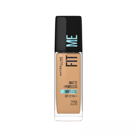 Maybelline Fit Me Matte Poreless 16H Oil Control Foundation- 228 (China)