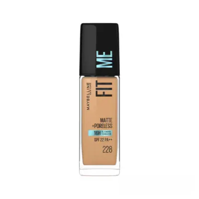Maybelline Fit Me Matte Poreless 16H Oil Control Foundation- 228 (China)