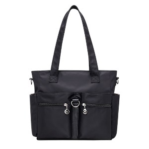 Women Casual Large Capacity Waterproof Oxford Cloth Bag (Black)