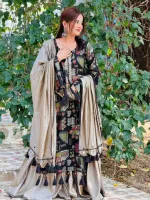 Readymade Digital Print Lace Three Piece, 6 Colours