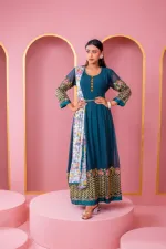 Georgette Embroidered Lehenga Party Dress, Free Size to 46, 6 Colours