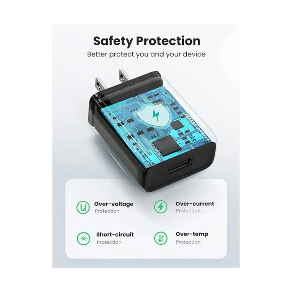Ugreen CD122 18W QC3.0 USB Black Charger