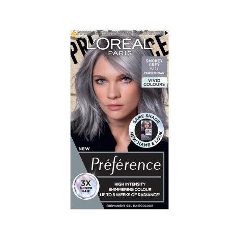 L'Oreal Perference Les Vivids High Intensity Shimmering Colour  - 9.112 Smokey Grey (Belgium)