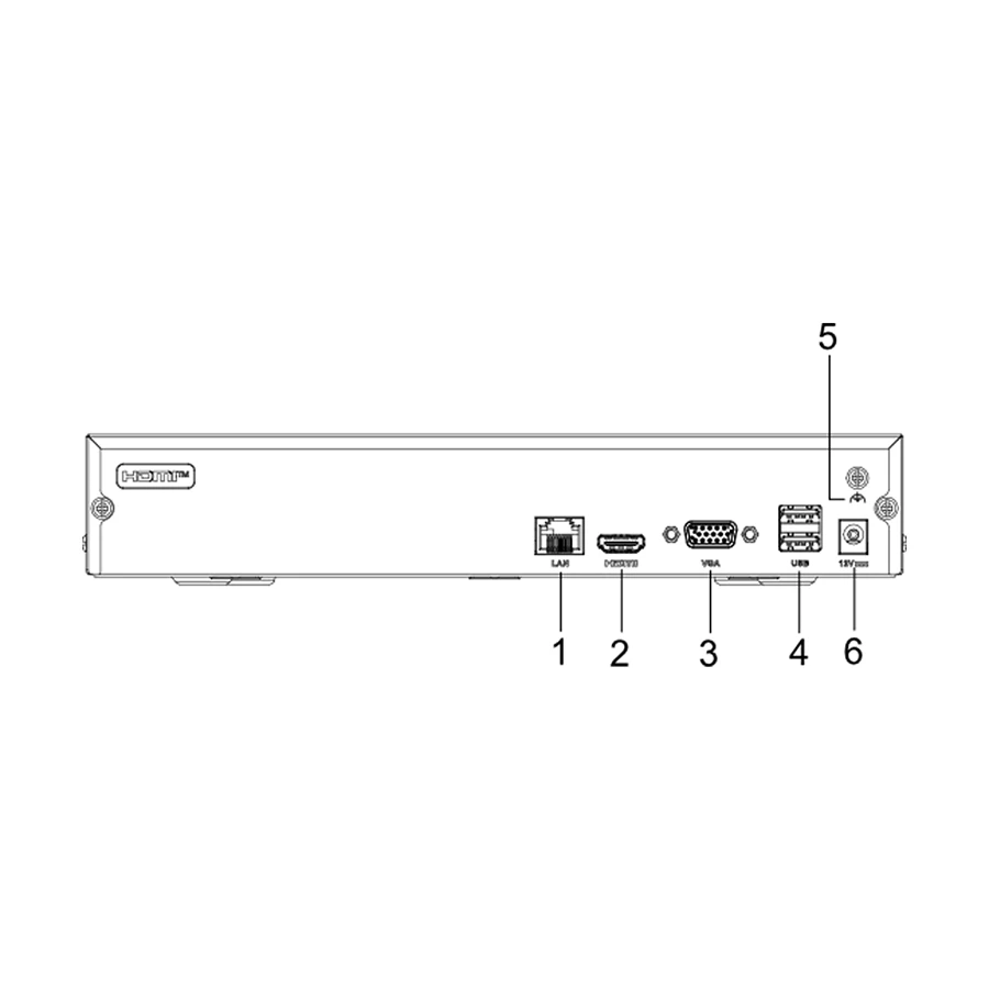 Hikvision DS-7104NI-Q1/M 4 Channel NVR, 1 HDD up to 6TB