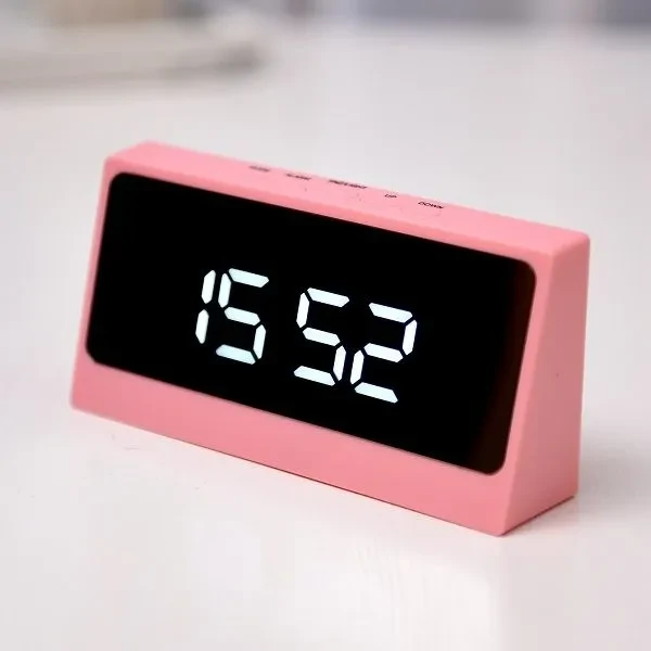 Digital Mirror LED Alarm Clock