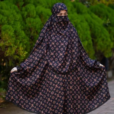 Elegant Palazzo long Khimar Set