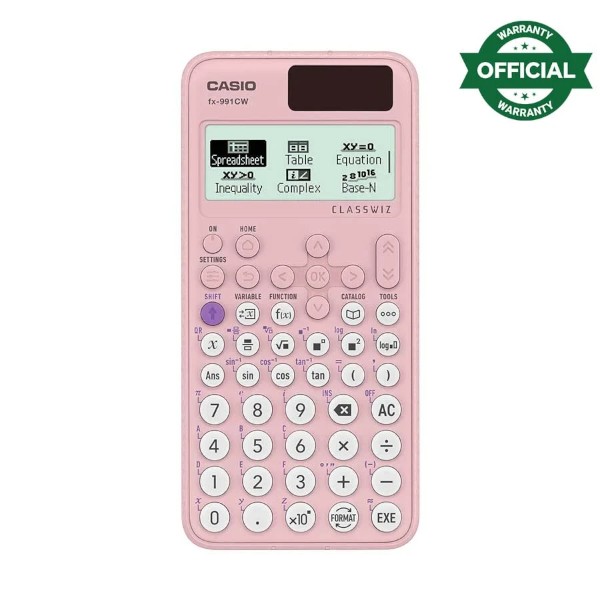 Casio FX-991CW-PK 12 Digit (10 & 2) Non Programmable Scientific Calculator