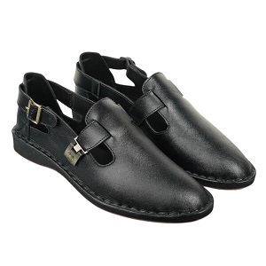 Peshwari Half Shoe – Black