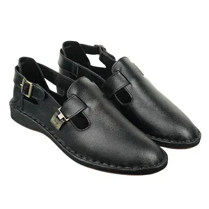 Peshwari Half Shoe – Black