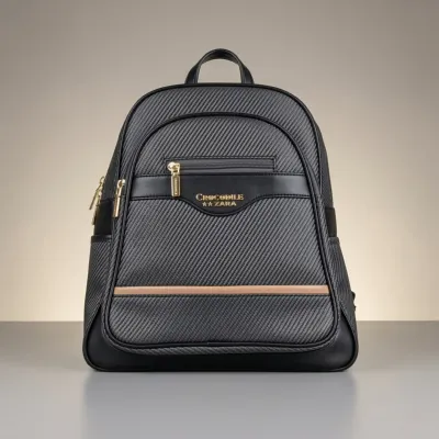Premium Textured Synthetic Leather Backpack