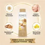 Pond's Sandal Radiance Talcum Powder 100g (India)
