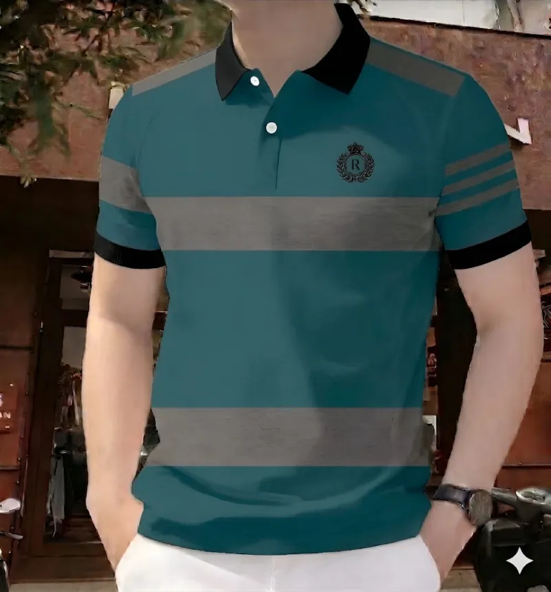 Men's Half Sleeve Polo T-Shirt, 200 GSM Cotton, 4 Colours