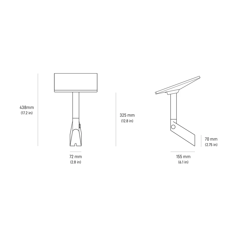 Starlink Wall Mount for Starlink Mini Kit, Gray