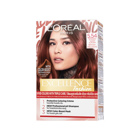 L'Oreal Excellence Hair Color- 5.54 Intense Warm Auburn (Malaysia)