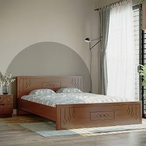 Bluebell Wooden King Bed