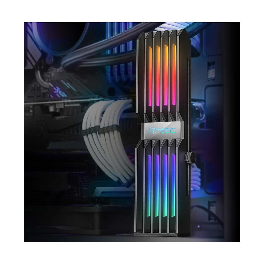 Antec AT-GPUH-ARGB-BK ARGB Graphics Card Holder Black