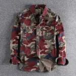 Full sleeves double pocket kemo printed Shirt