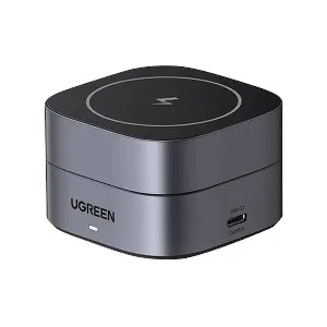 Ugreen W526 15W Grey 2-in-1 Magnetic Wireless Charger
