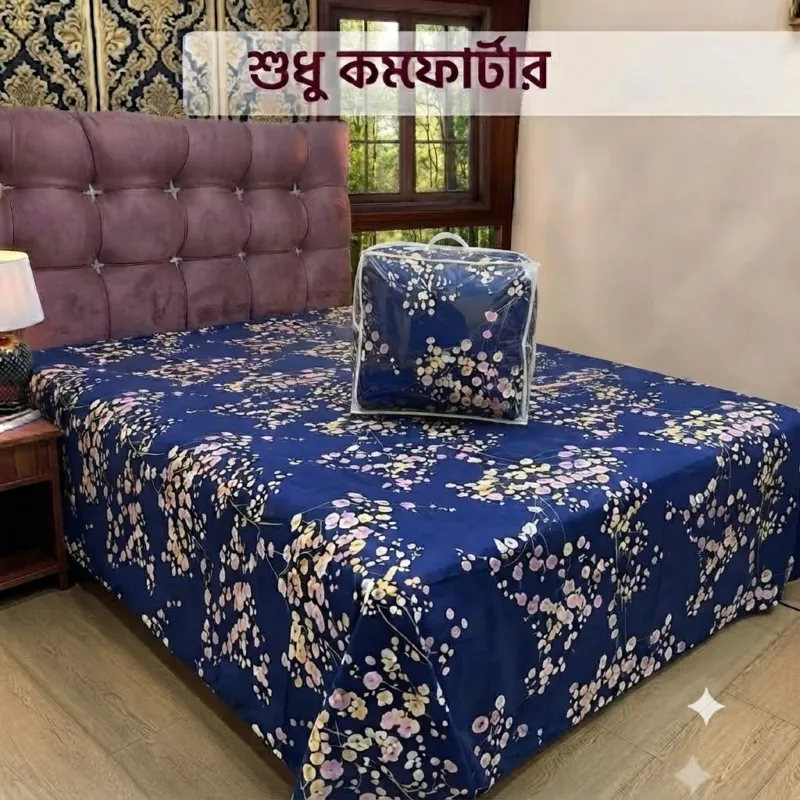 Soft Twill Cotton Comforter with Auto Digital Quilting