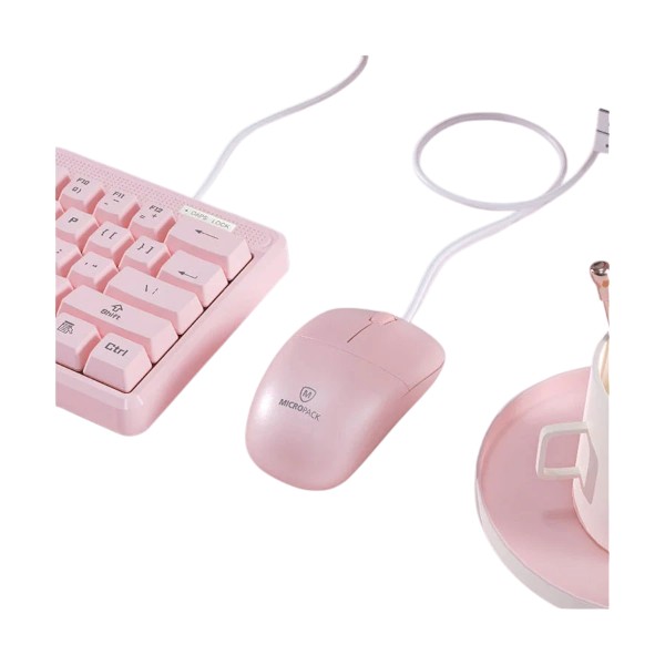 Micropack M-105 Silent Pink Wired Optical Mouse