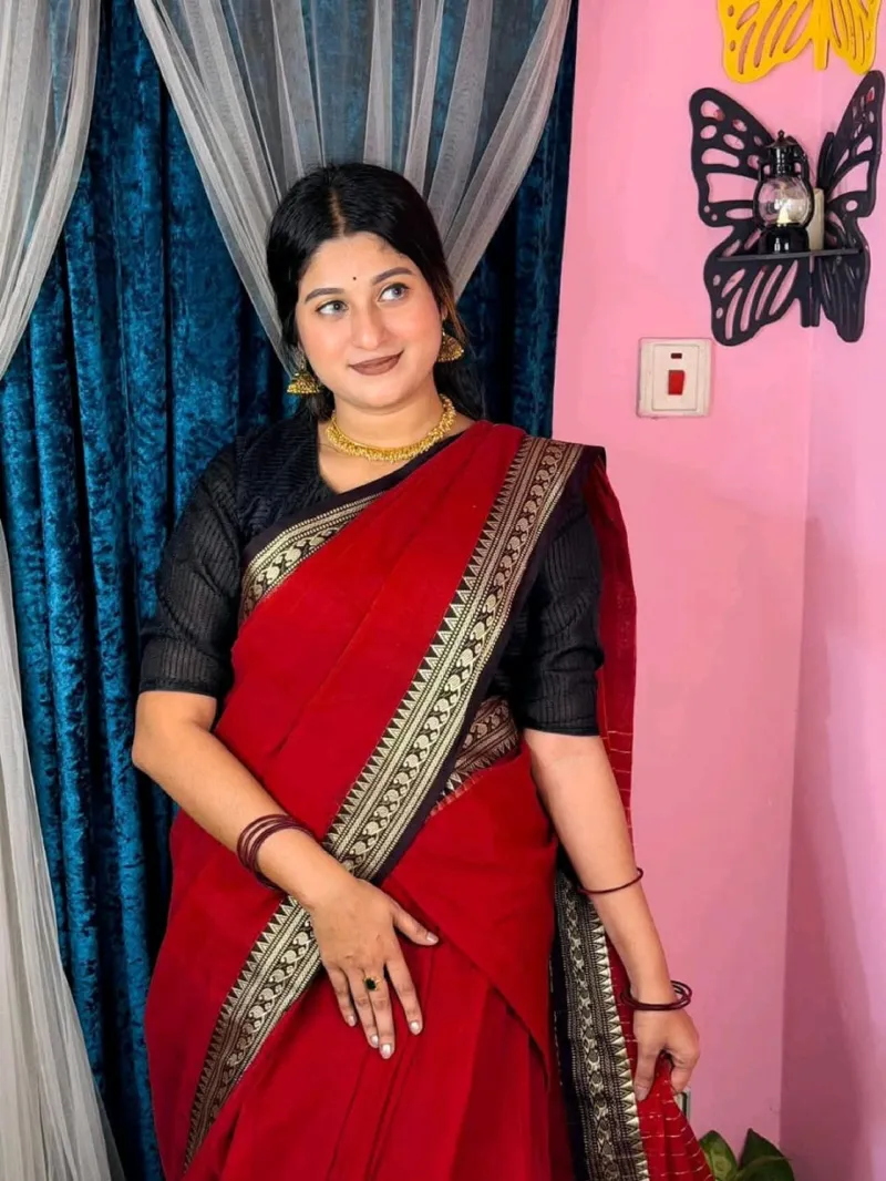 Nokshi Paar Suti Saree for All-Day Wear, 6 Colours