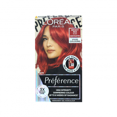 L'Oreal Perference Les Vivids High Intensity Shimmering Colour - 8.624 Bright Red (Belgium)