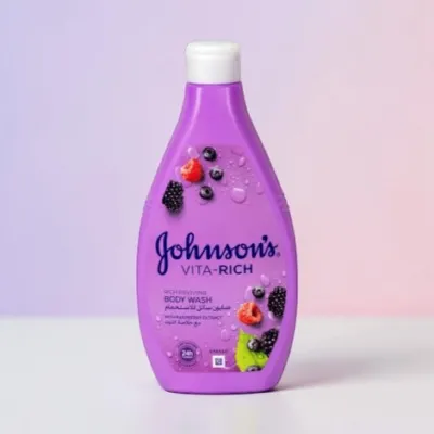 Johnson's Vita Rich With Raspberry Extract Replenishing Body Wash 400ml (Italy)