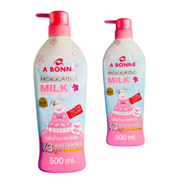 A BONNE HOKKAIDO MILK WHITENING LOTION (500ml) MADE IN THAILAND