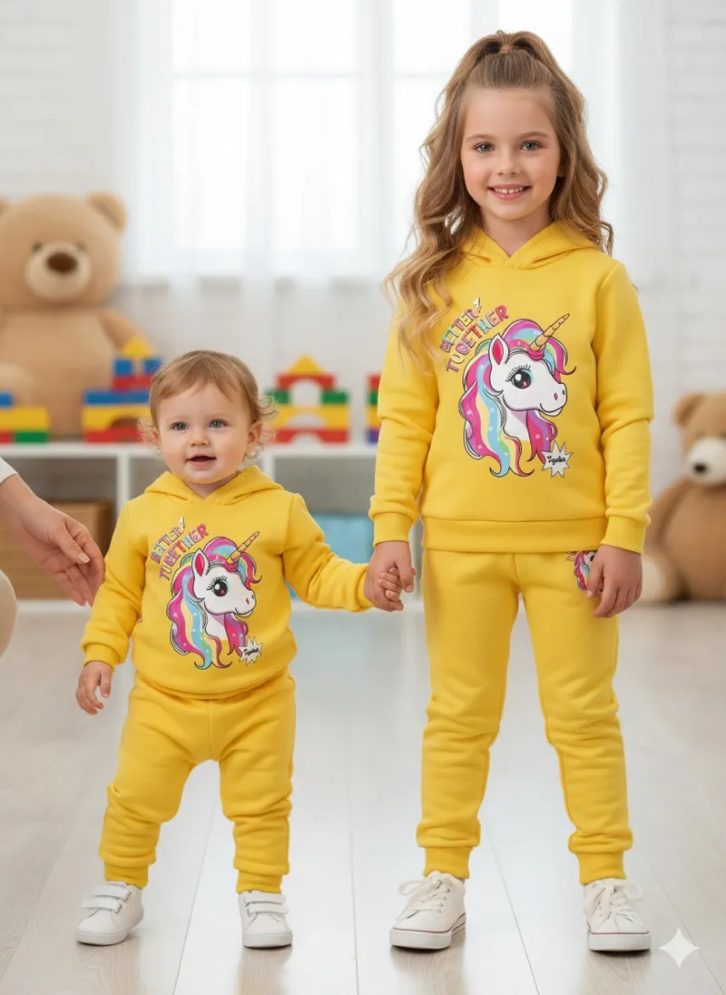 Baby Hoodie Set for Boys and Girls, 280-300 GSM, 1 to 10 Years