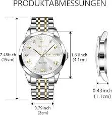 Butter Fly Lock OLEVS 9931G New Exclusive Design Quartz Watch for Men Silver