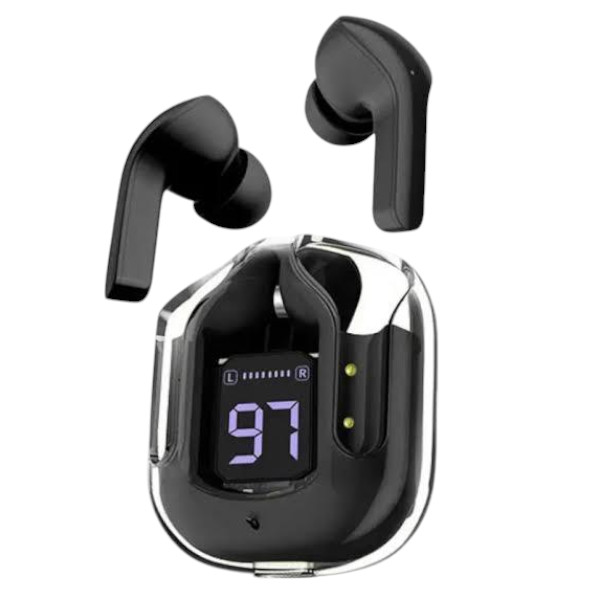 Ultra Pods Pro Bluetooth Earbuds With Display Transparent TWS