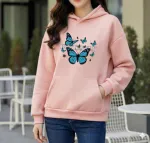 Premium Comfortable Printed Ladies Winter Hoodie
