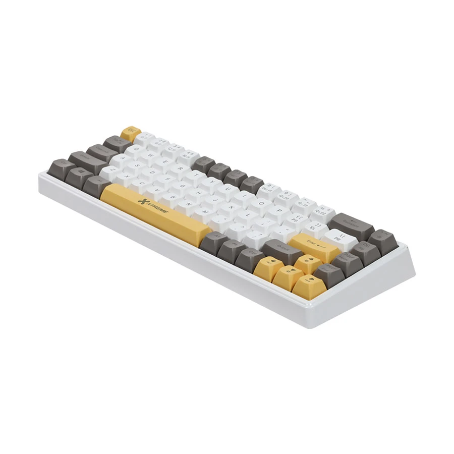 Xtreme KM71G Blue Switch Mechanical Keyboard, Yellow/White/Grey