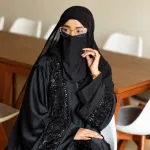 Elegant Karchupi Detail Burqa