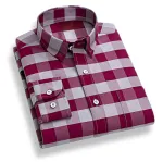 Men's Pure Cotton Check Shirt, Sizes M and XXL