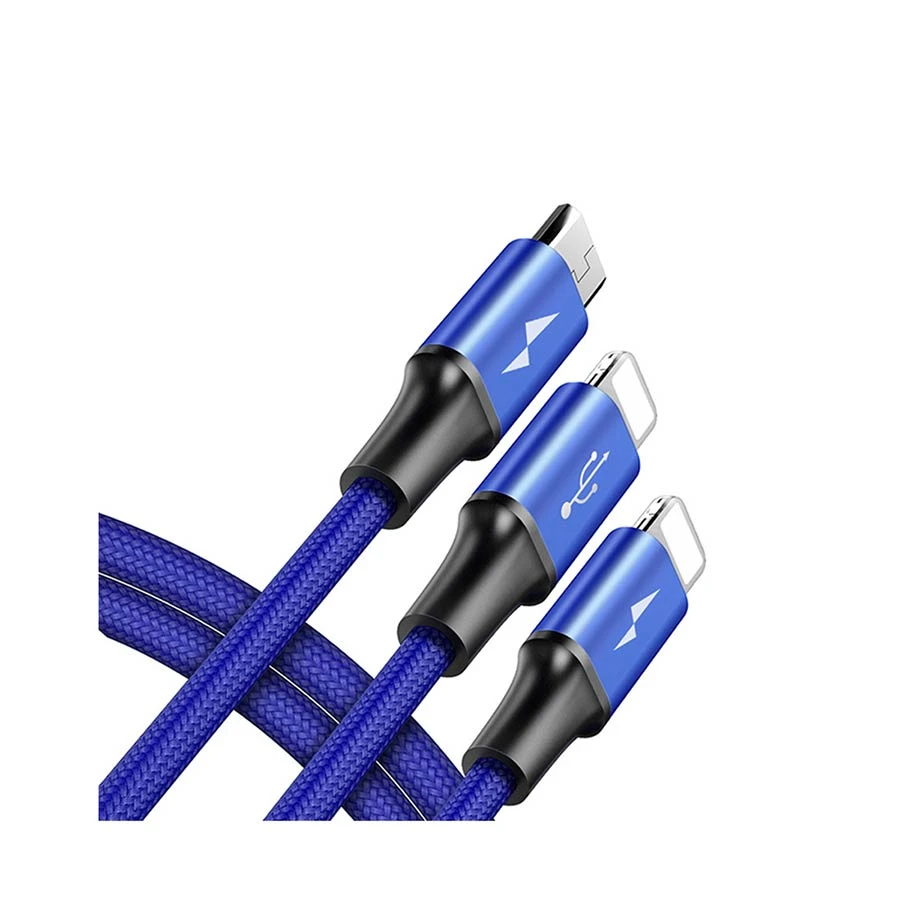 Baseus CAMLL-SU13 Rapid 3-in-1 Micro USB & Dual Lightning Cable 1.2m
