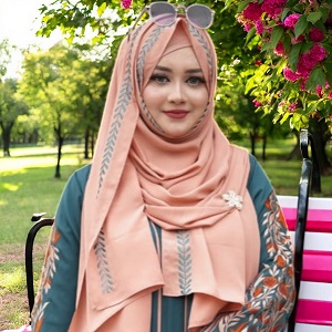 Dubai Cherry Embroidery Hijab