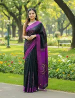 Women's Dhupian Silk Saree, 13 Haath, Without Blouse Piece